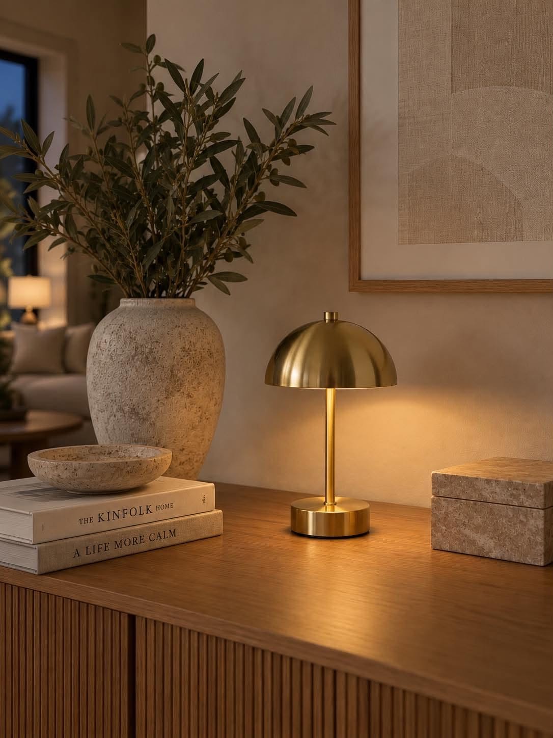 Bordlampe Golden - flere størrelser