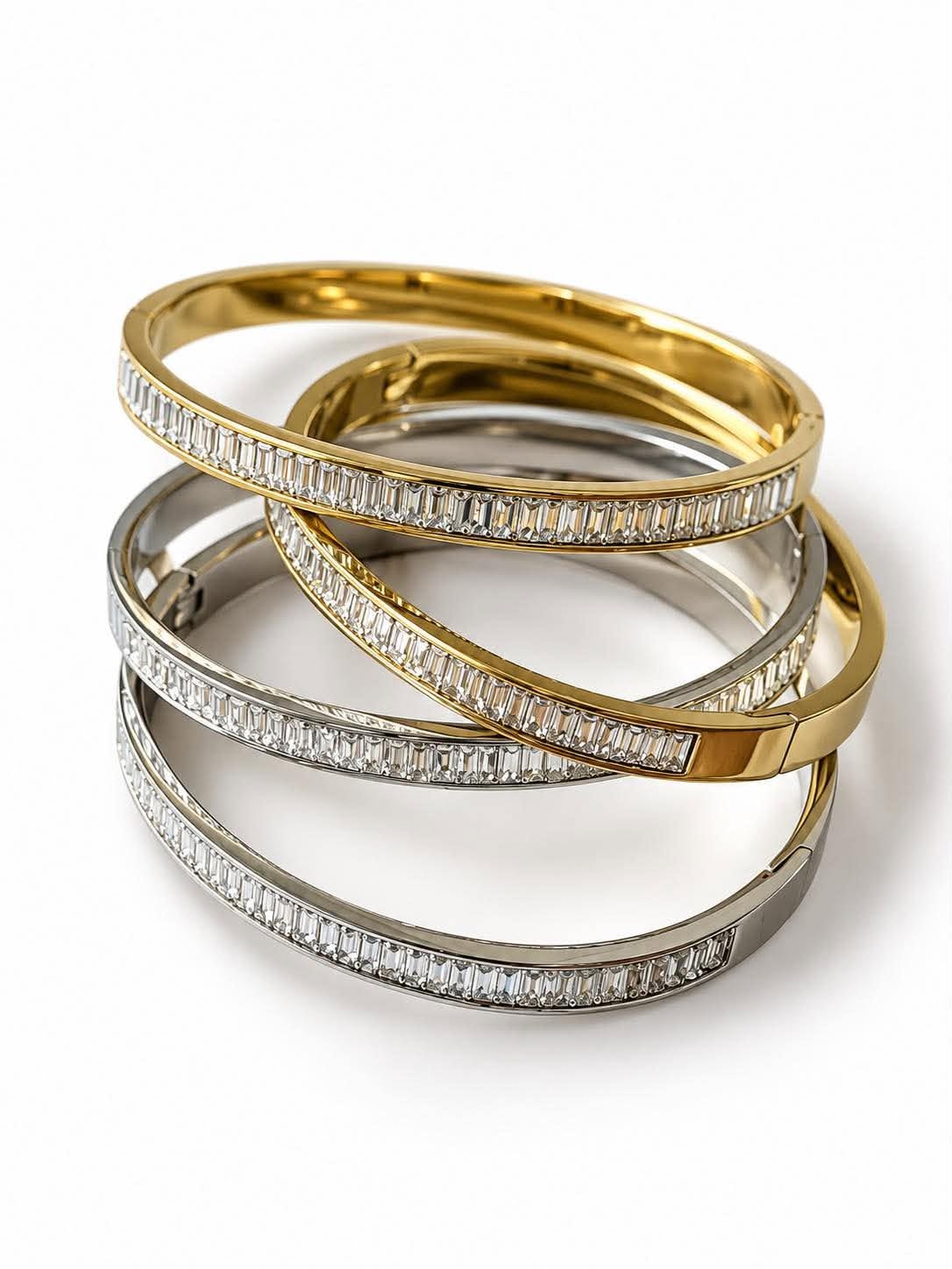 Armring FILUCA - rustfritt stål - CZ