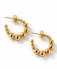 Øreringer Gunilla 25 mm - 18k forgylt