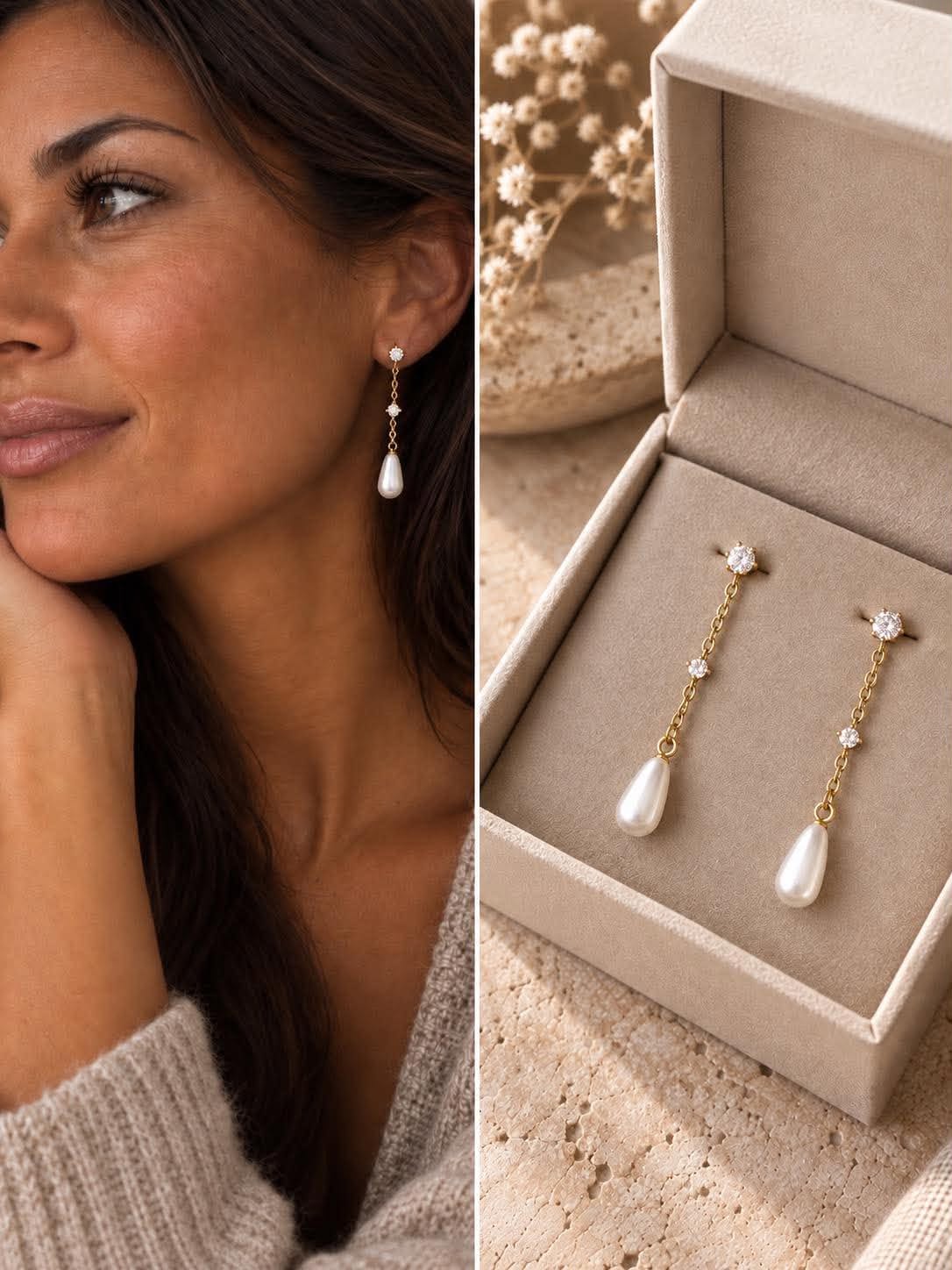 Øreringer Mischa 18K forgylt sterling sølv