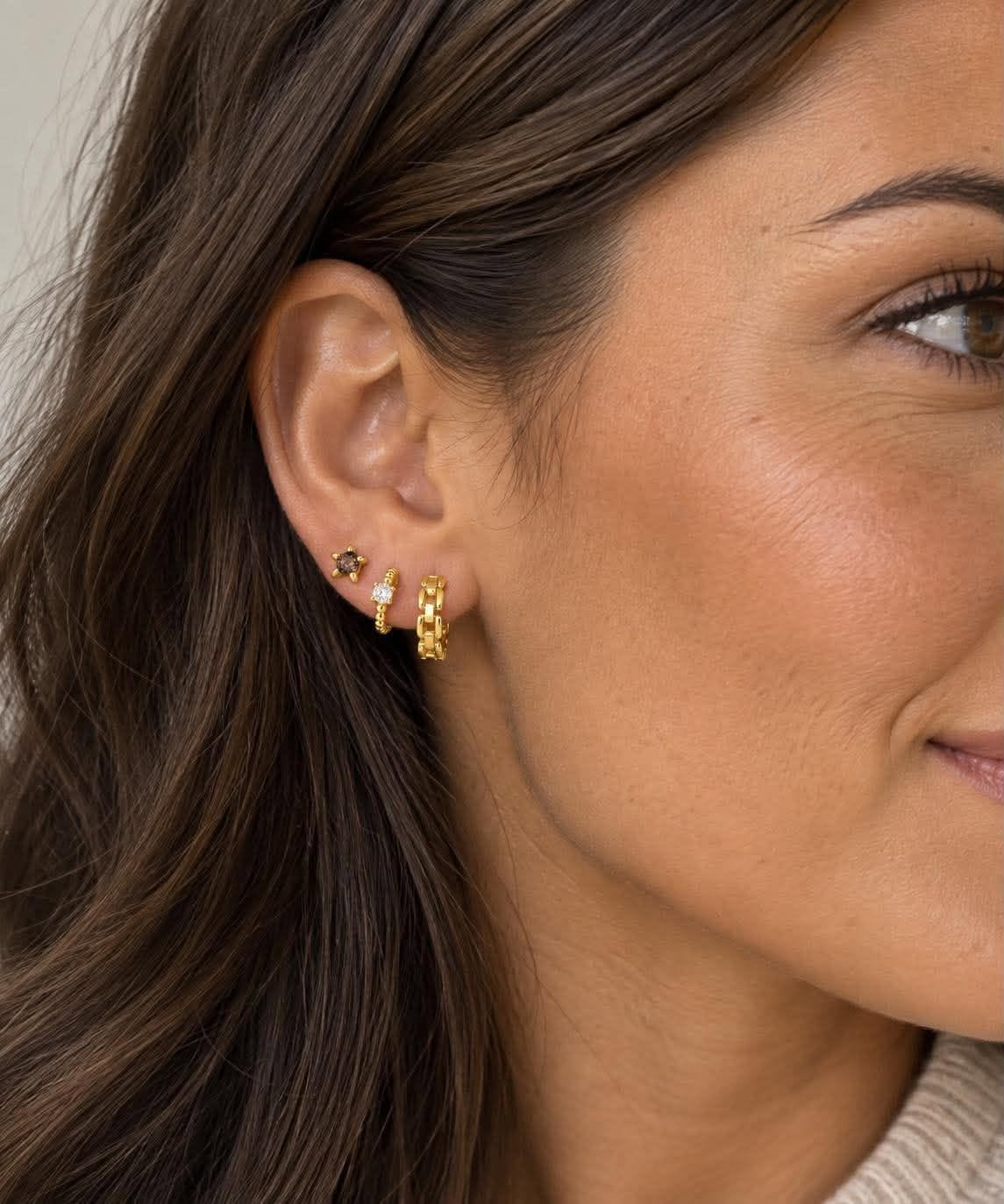 Øreringer Jeanie – Mix box 18K forgylt