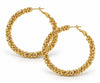 Øreringer INA Hoops Large - 18K forgylt