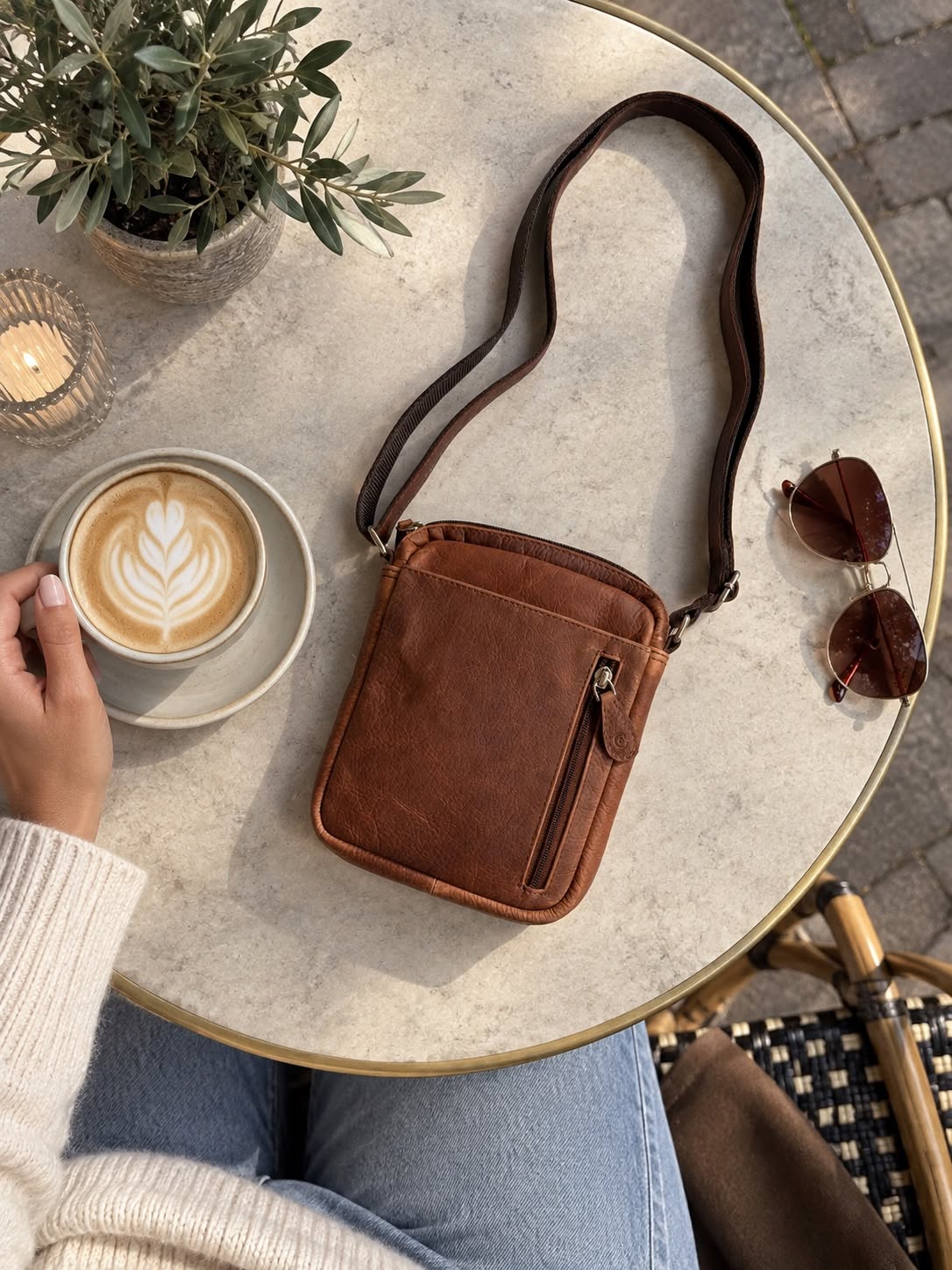 Mobilveske / Crossover - Brown Daily