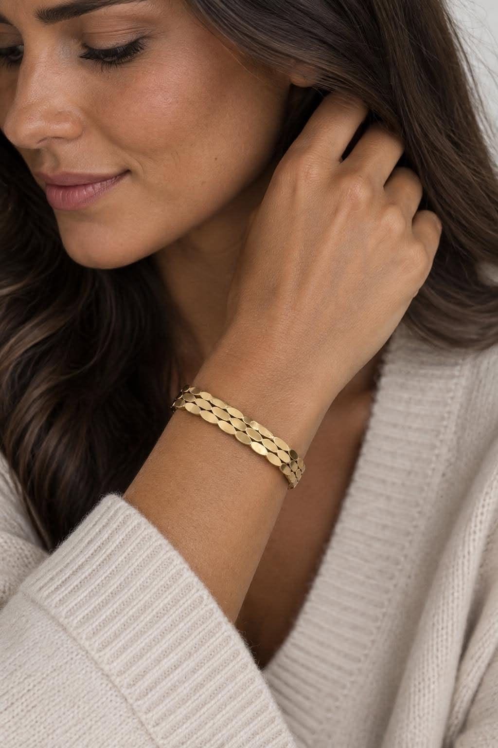 Armring LUCCIA forgylt