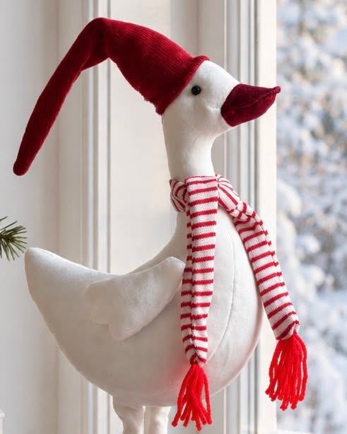 Juleand med rød lue