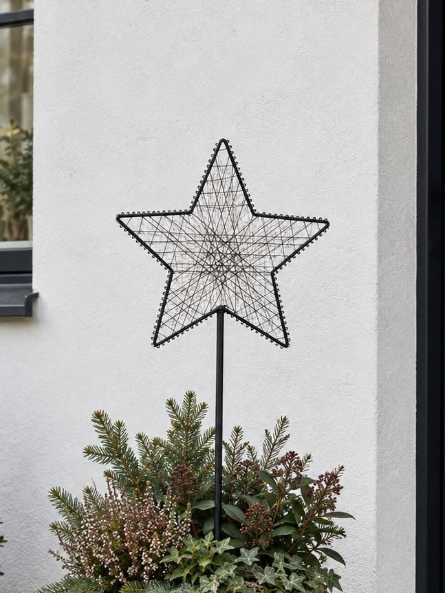 Stjerne på spyd med 85 led lys