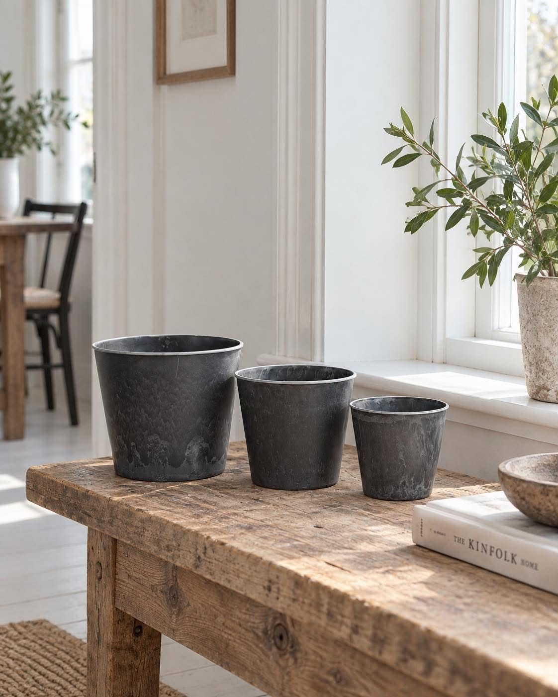 Potte i betong-look – Liten