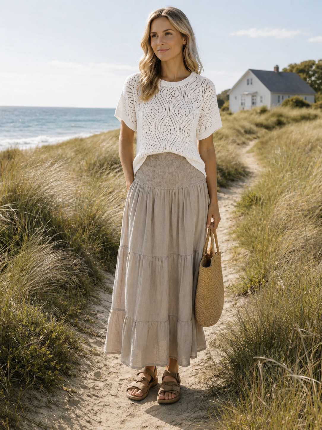 Strikk Vina  – Offwhite