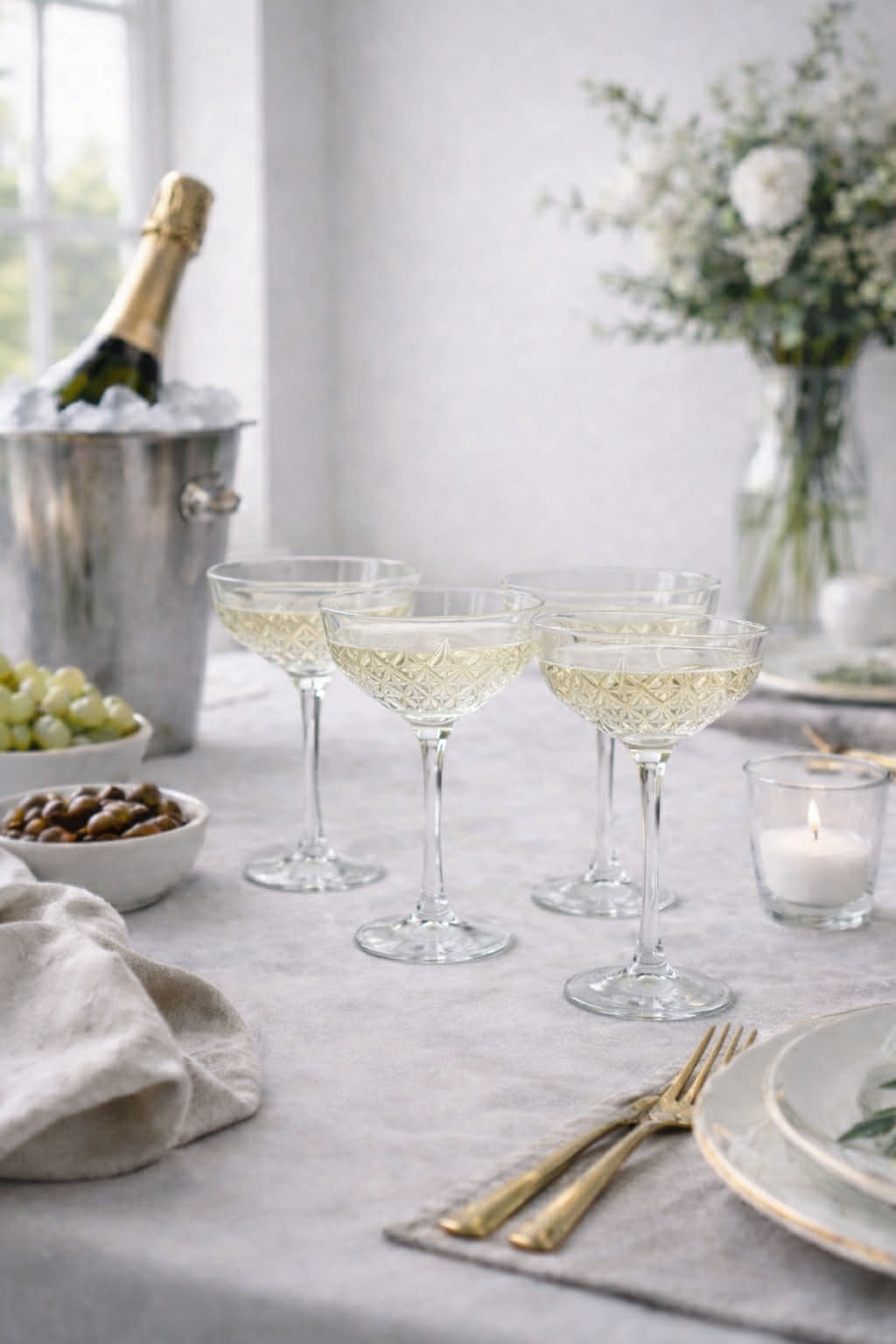 Champagneskål - 4 stk