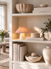 Bordlampe plisse oppladbar - Rosa