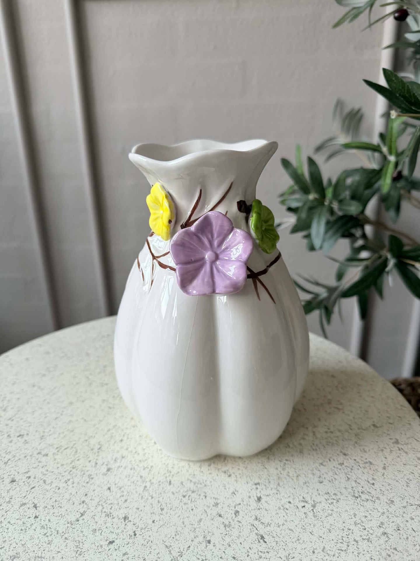 Vase med deko - Hvit eller Grønn