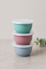 Boller med lokk PASTEL – Sett med 3 boller