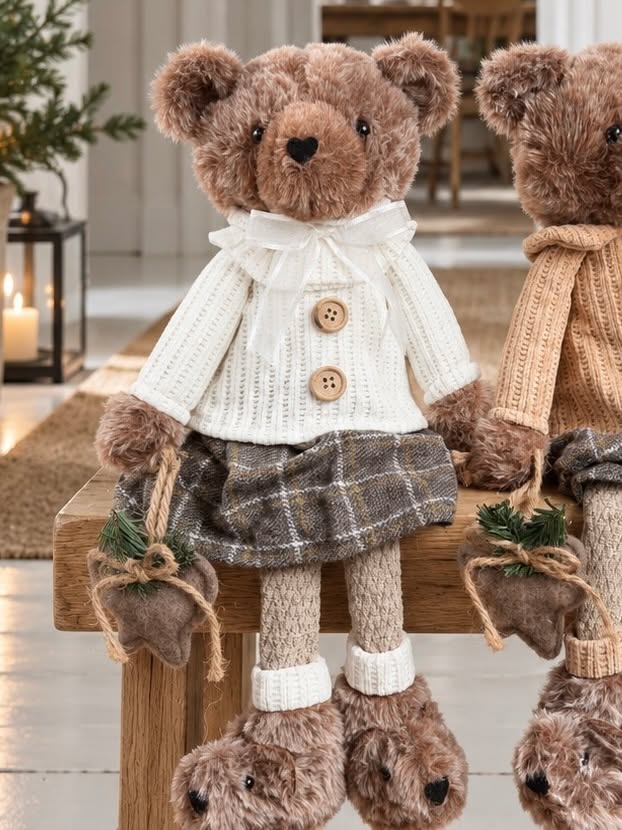 Julebamse jente – Dekorativ Figur