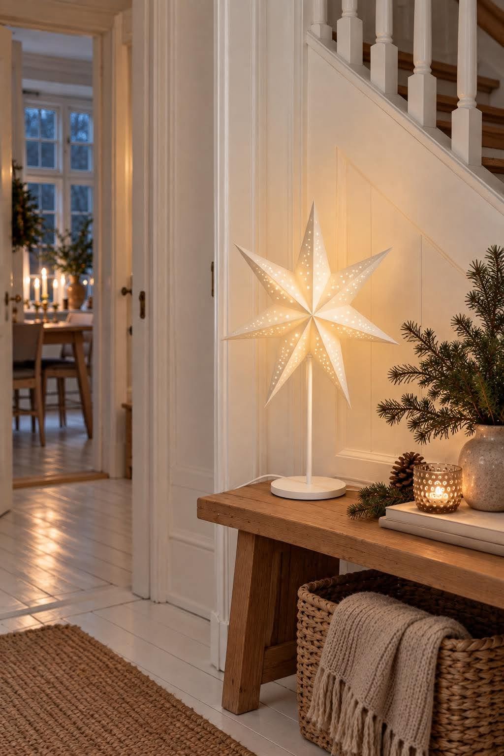 Stjerne bordlampe - Hvid – Dekorativ lampe