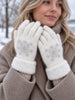 Hansker Soft winter – Hvite strikkehansker