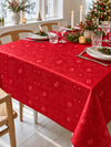Juleduk Jacquard - Rød 320cm