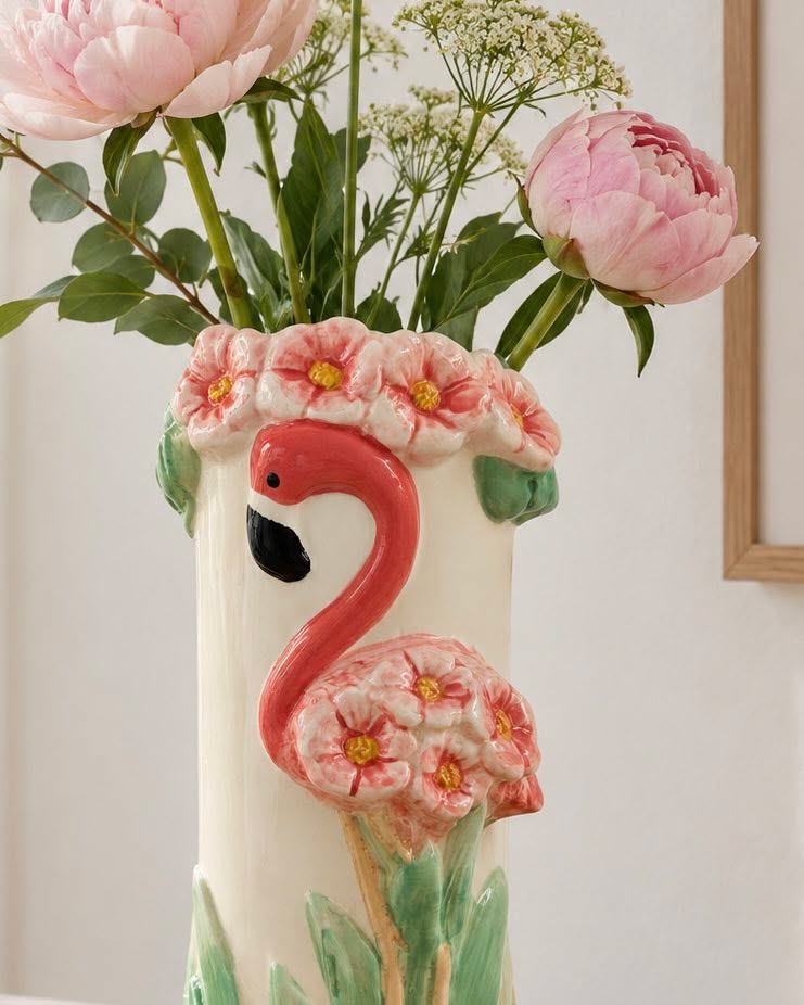 Vase flamingo – Keramikk