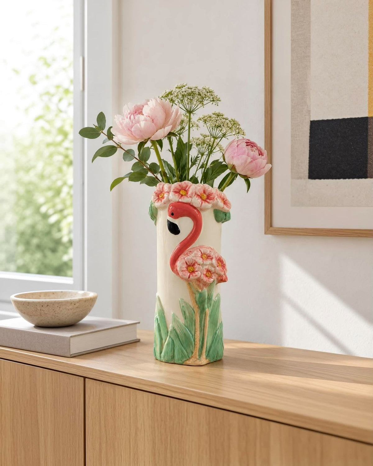 Vase flamingo – Keramikk