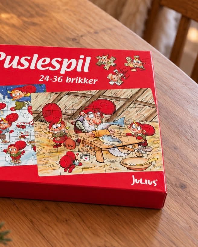 Kasse med 2 puslespill – Juletema