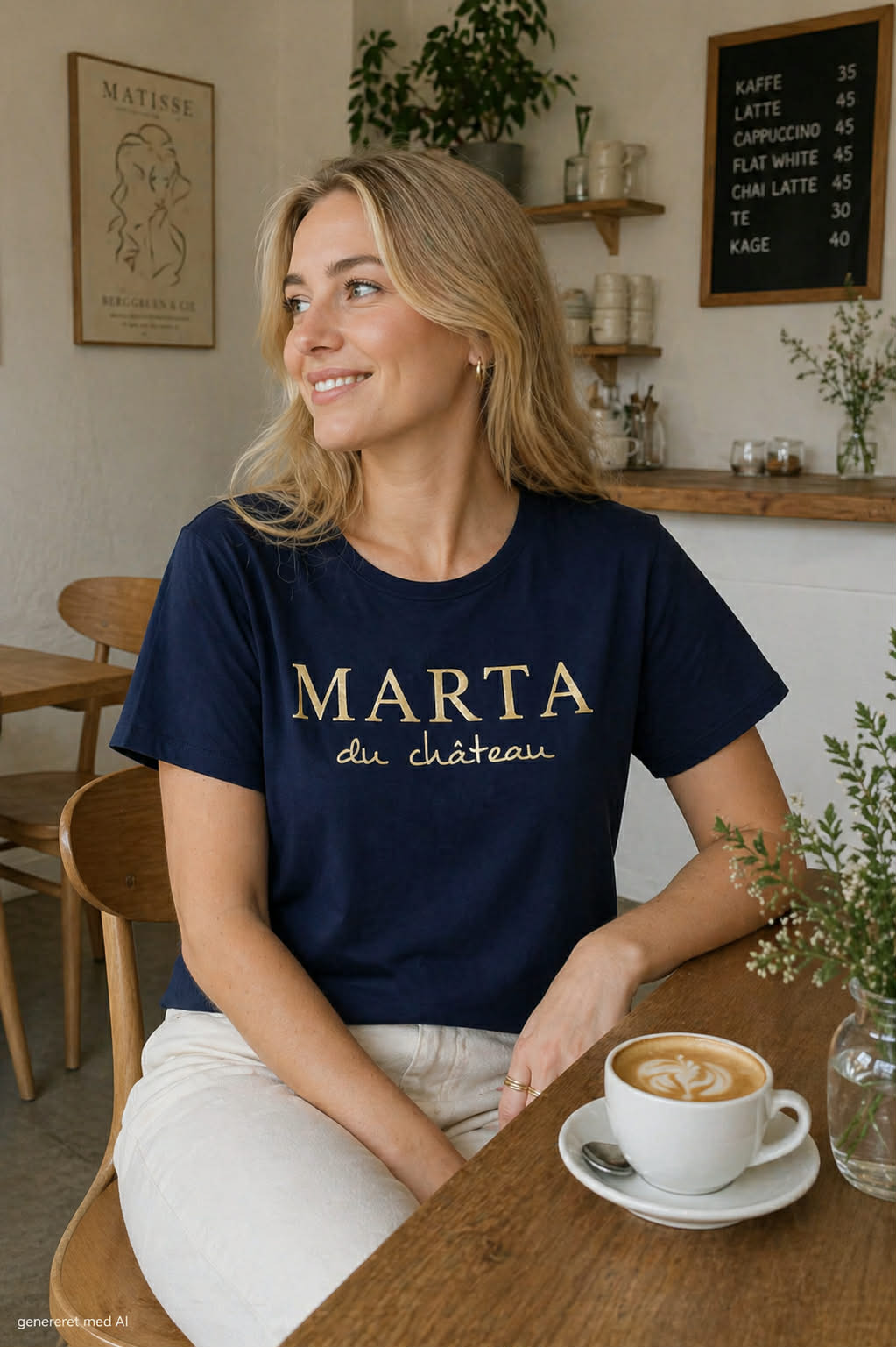 T-skjorte Marta Navy