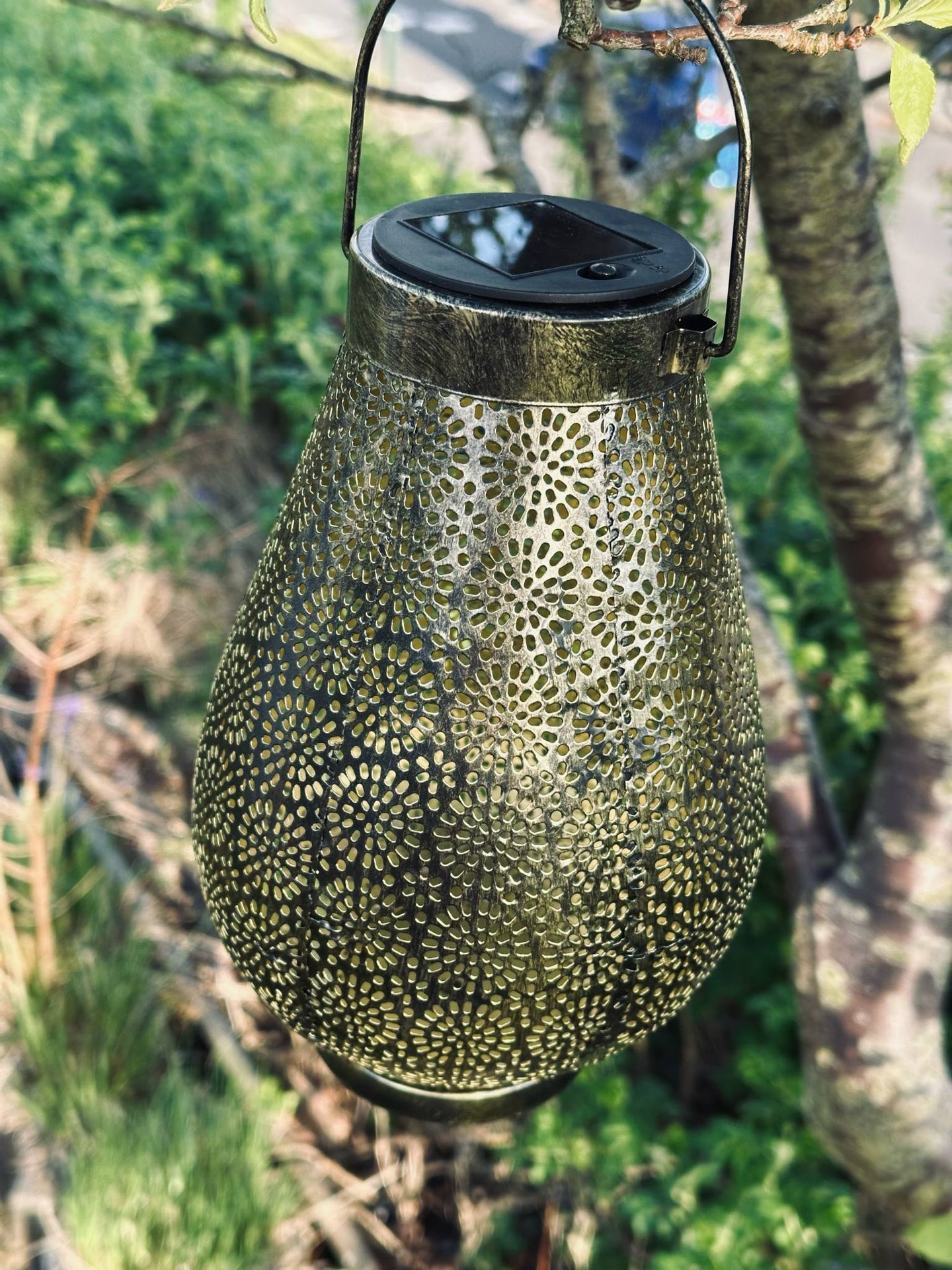 Lykt med solceller - GOLDEN