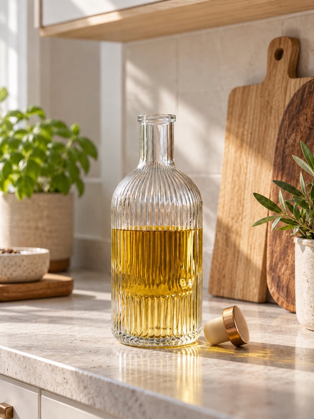 Flaske med metallokk - 500 ml – i glass