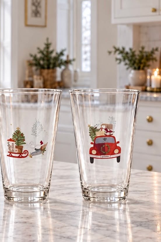Drikkeglas jul - Pakke med 3 stk