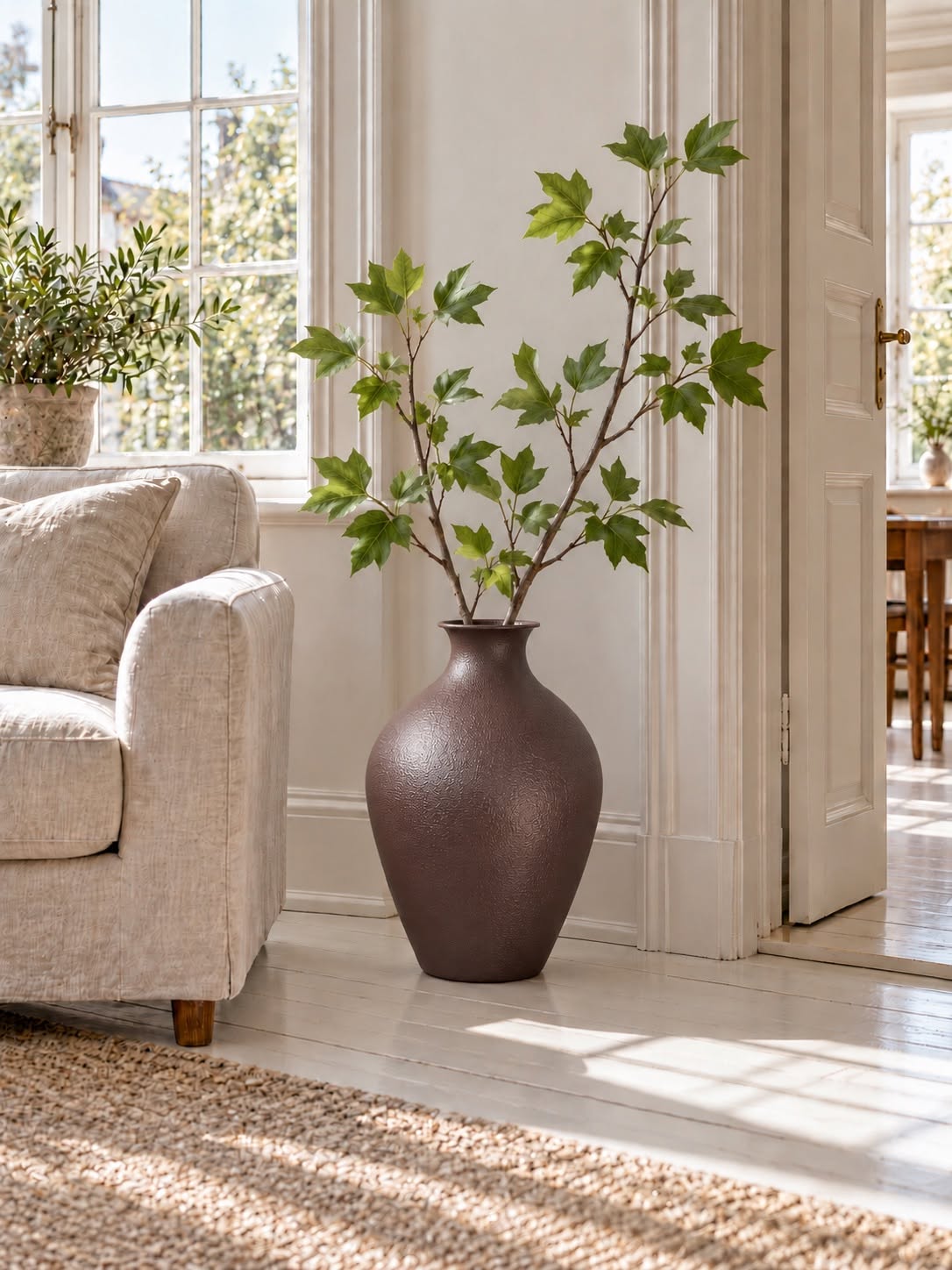Vase metal - Brown – Mørkebrun metallvase