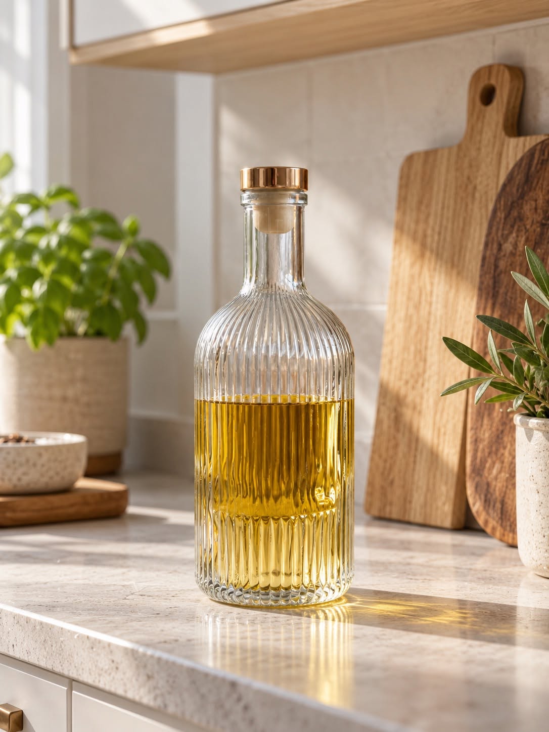 Flaske med metallokk - 500 ml – i glass