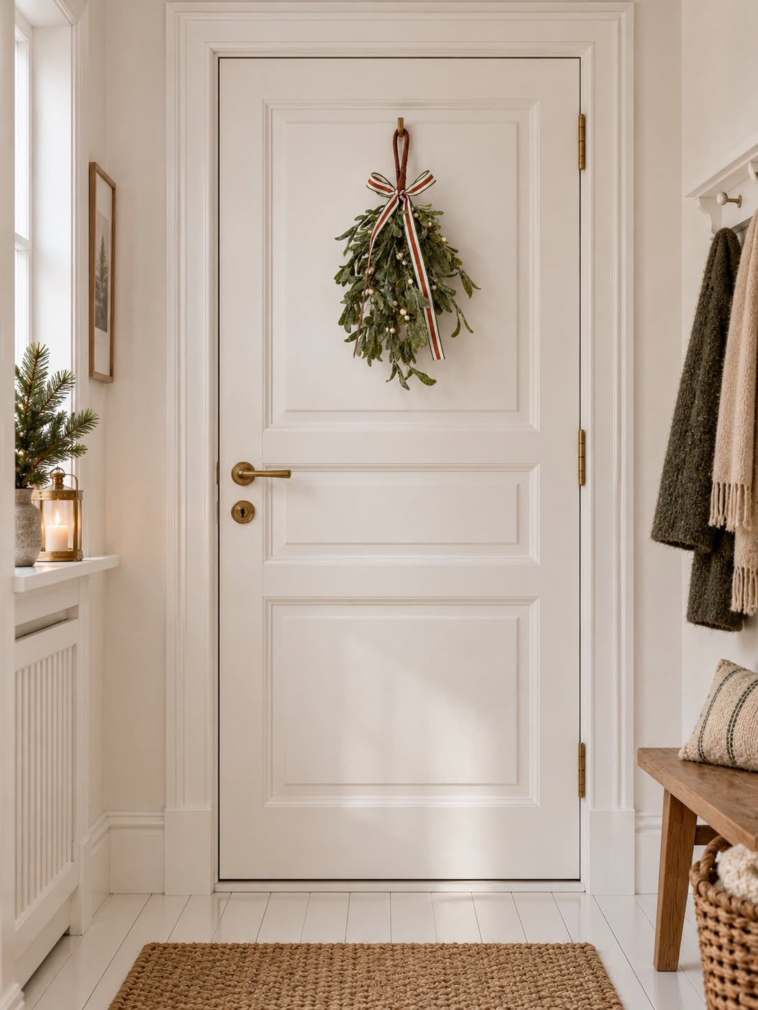 Mistelten med bånd – Kunstig juleophæng