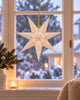 Stjerne 40 cm med LED-lys - Hvit