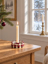 Lysestake med nisser - keramikk