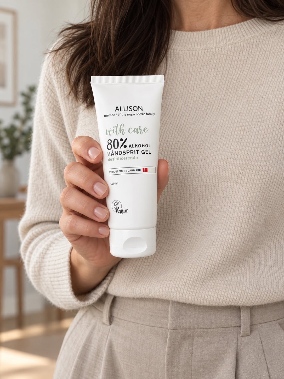 Håndsprit gel 80% - 100 ml - Vegan
