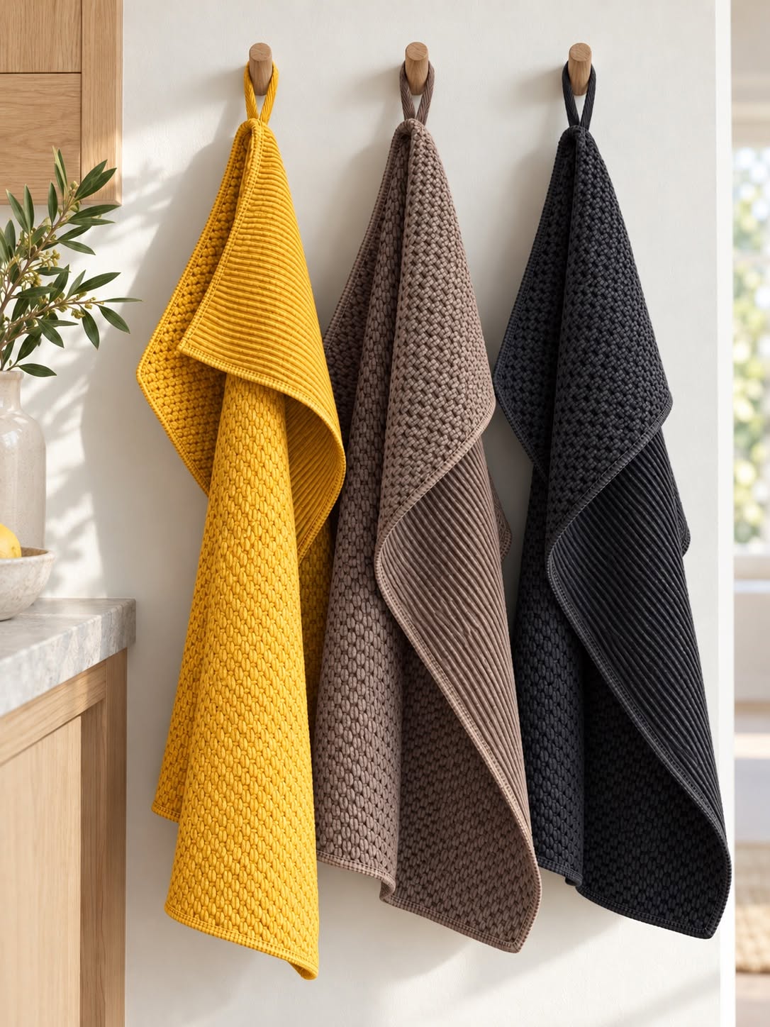 Oppvaskhåndklær 3 stk mikrofiber – Mango