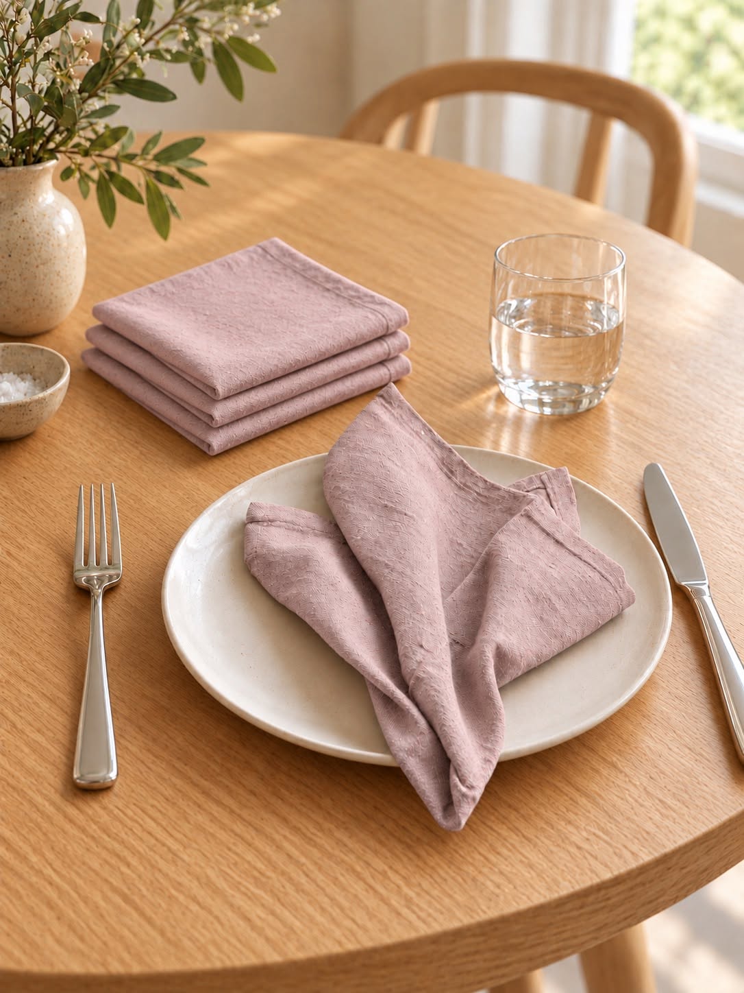 Servietter 4 stk - Rosa