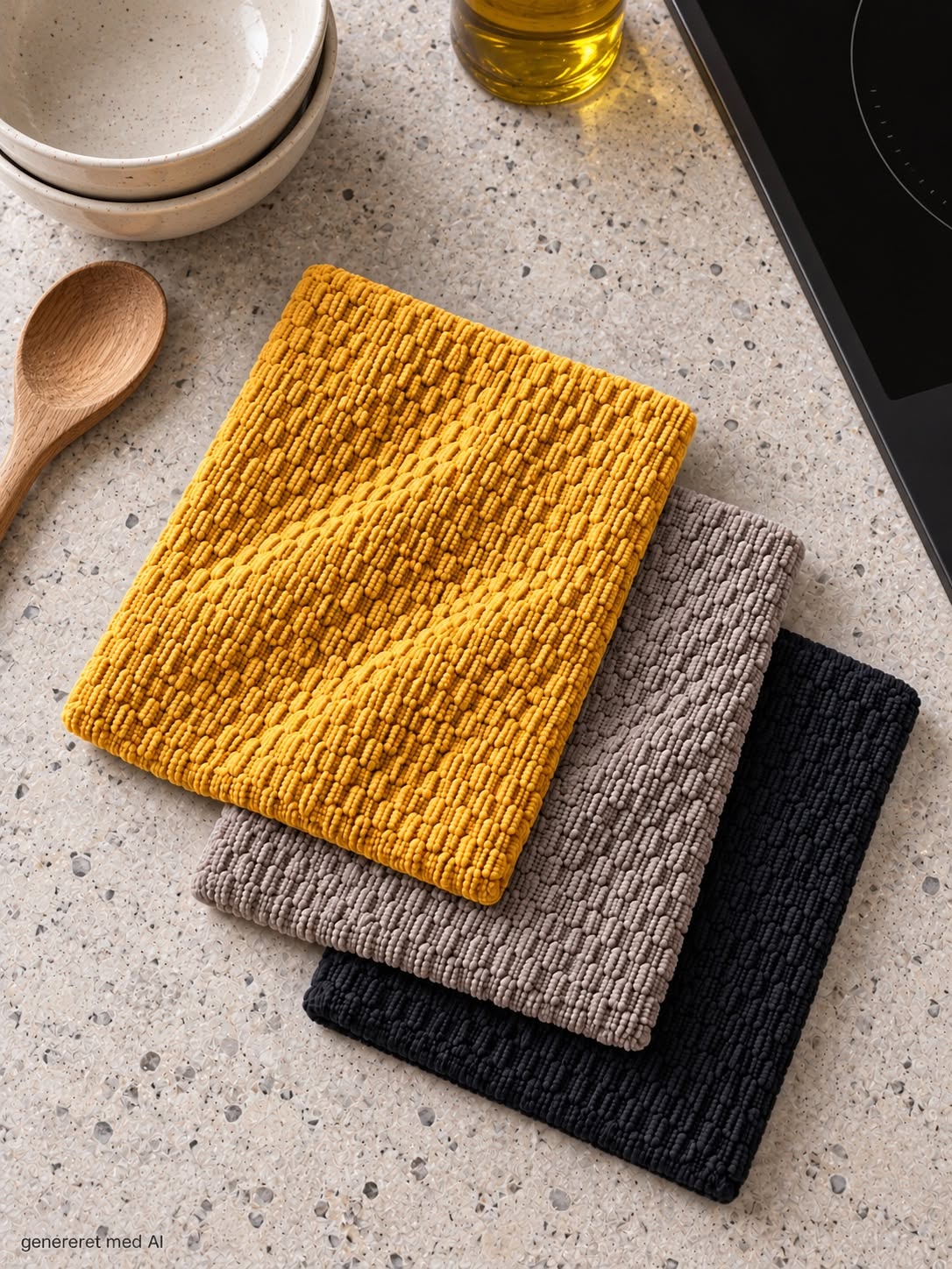Klut mikrofiber vaflet - 3 stk Mango