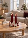 Lysestake til advent – nisser i ring