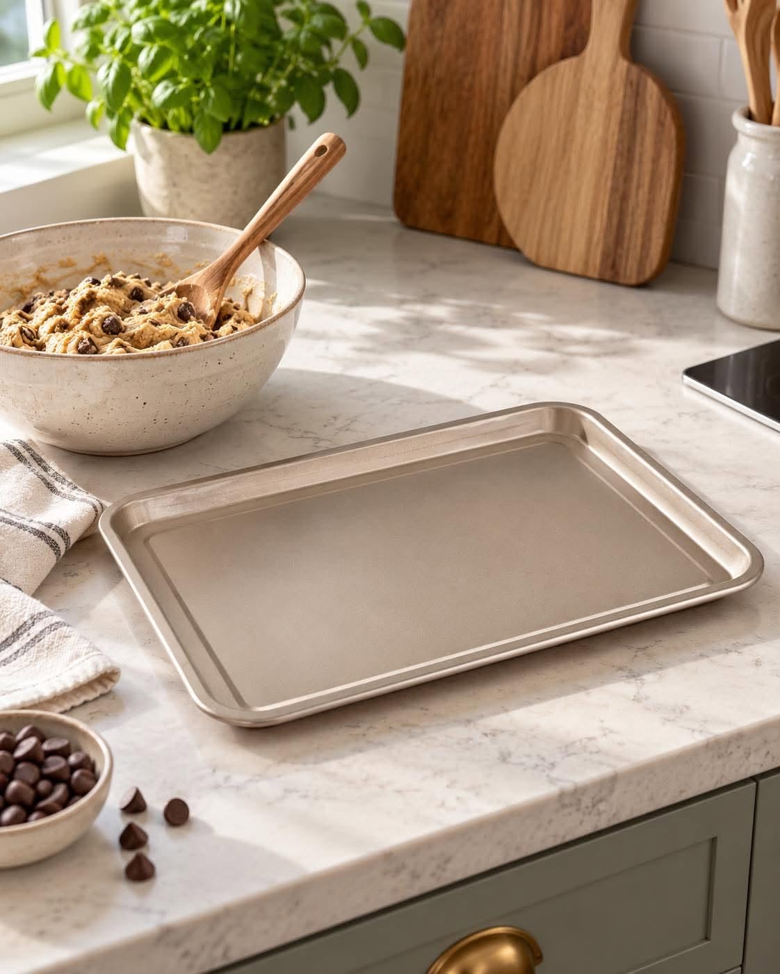Langpanne 35x24 cm - Non-stick-belegg Golden