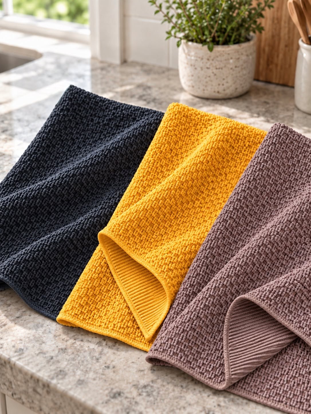Oppvaskhåndklær 3 stk mikrofiber – Mango