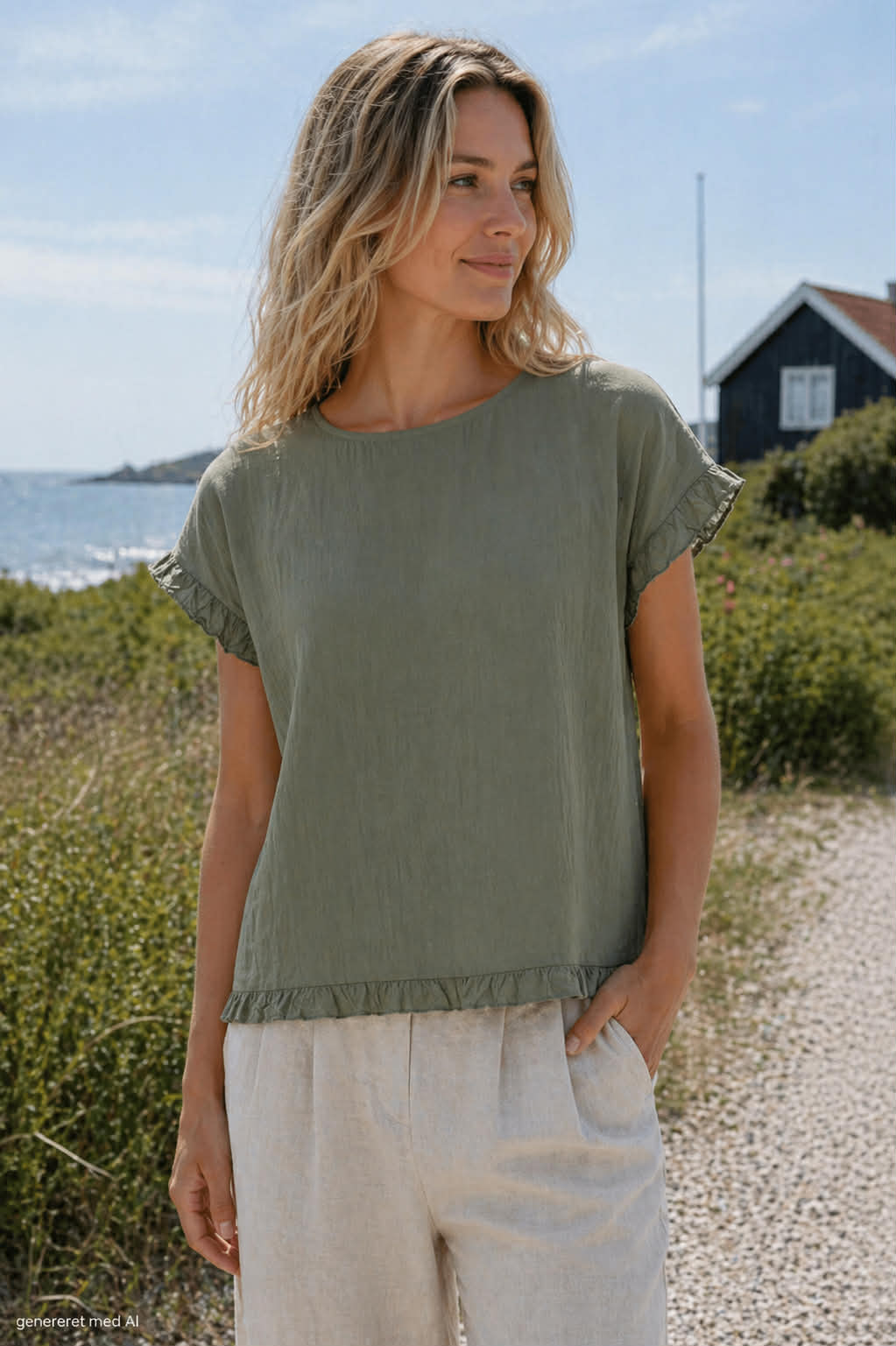Bluse Kasimira military