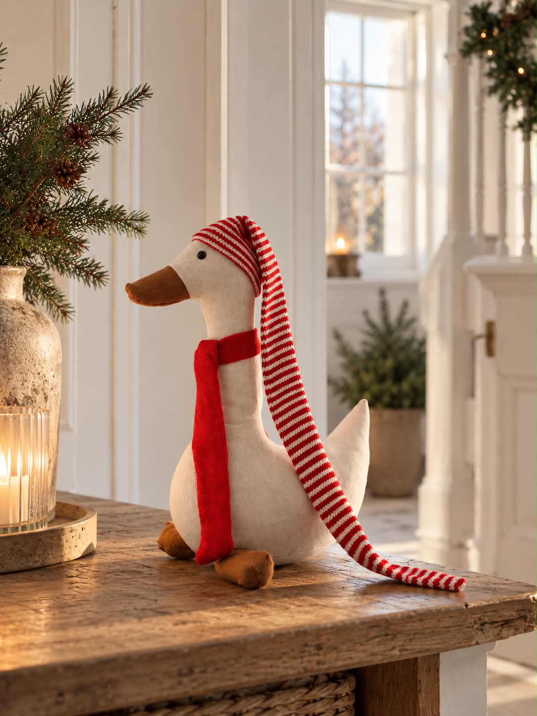 Juleand med lue - Large