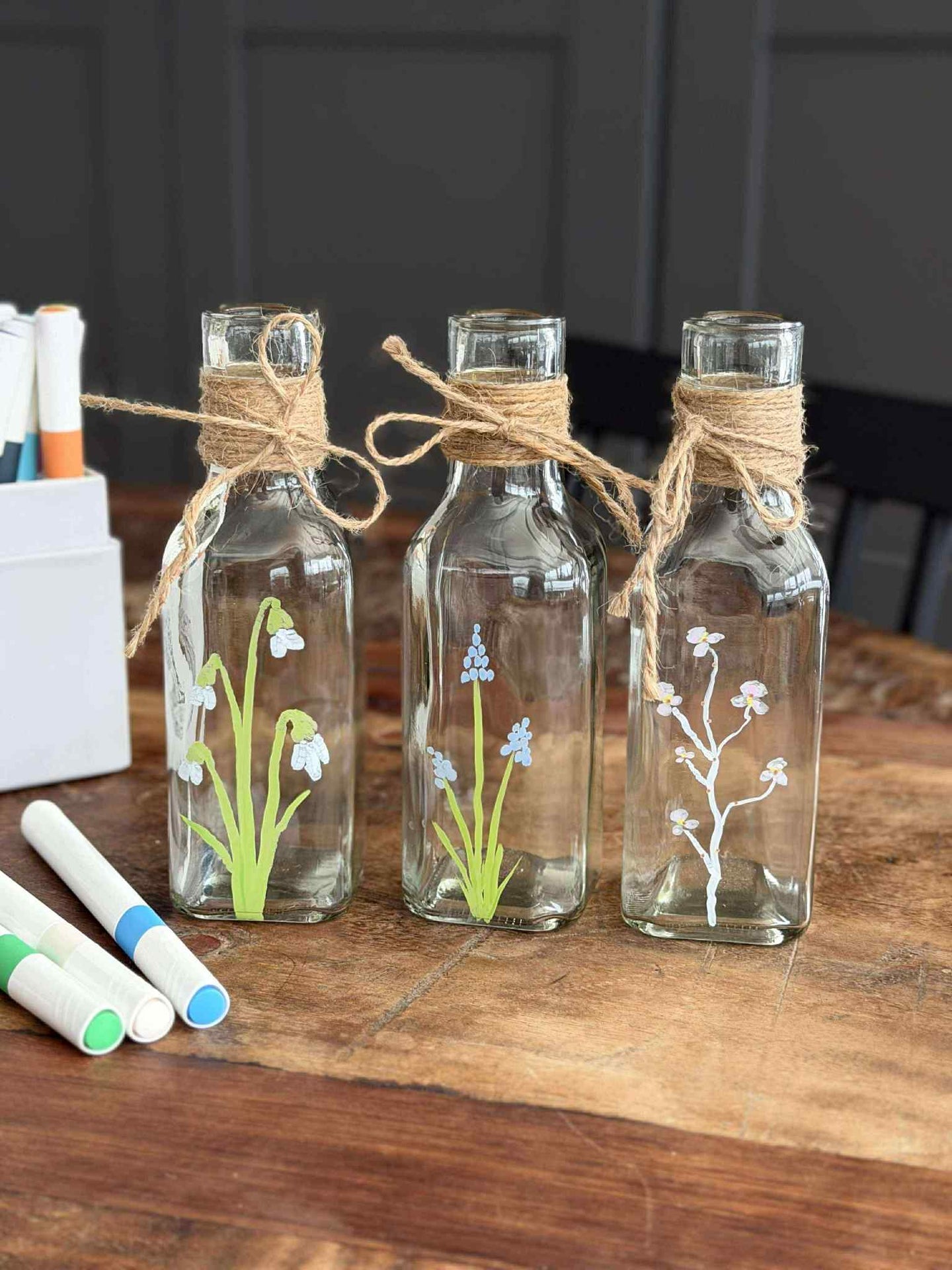 Flaske med snor 16cm