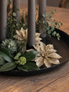 Deco blomster med glitter - 4 stk