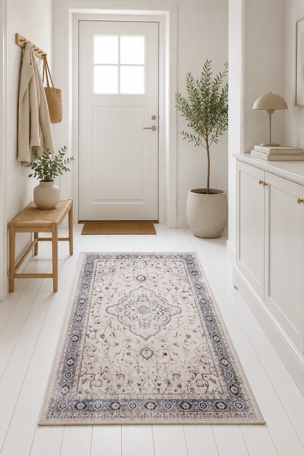 Gulvteppe 80x200 - dusty vintage