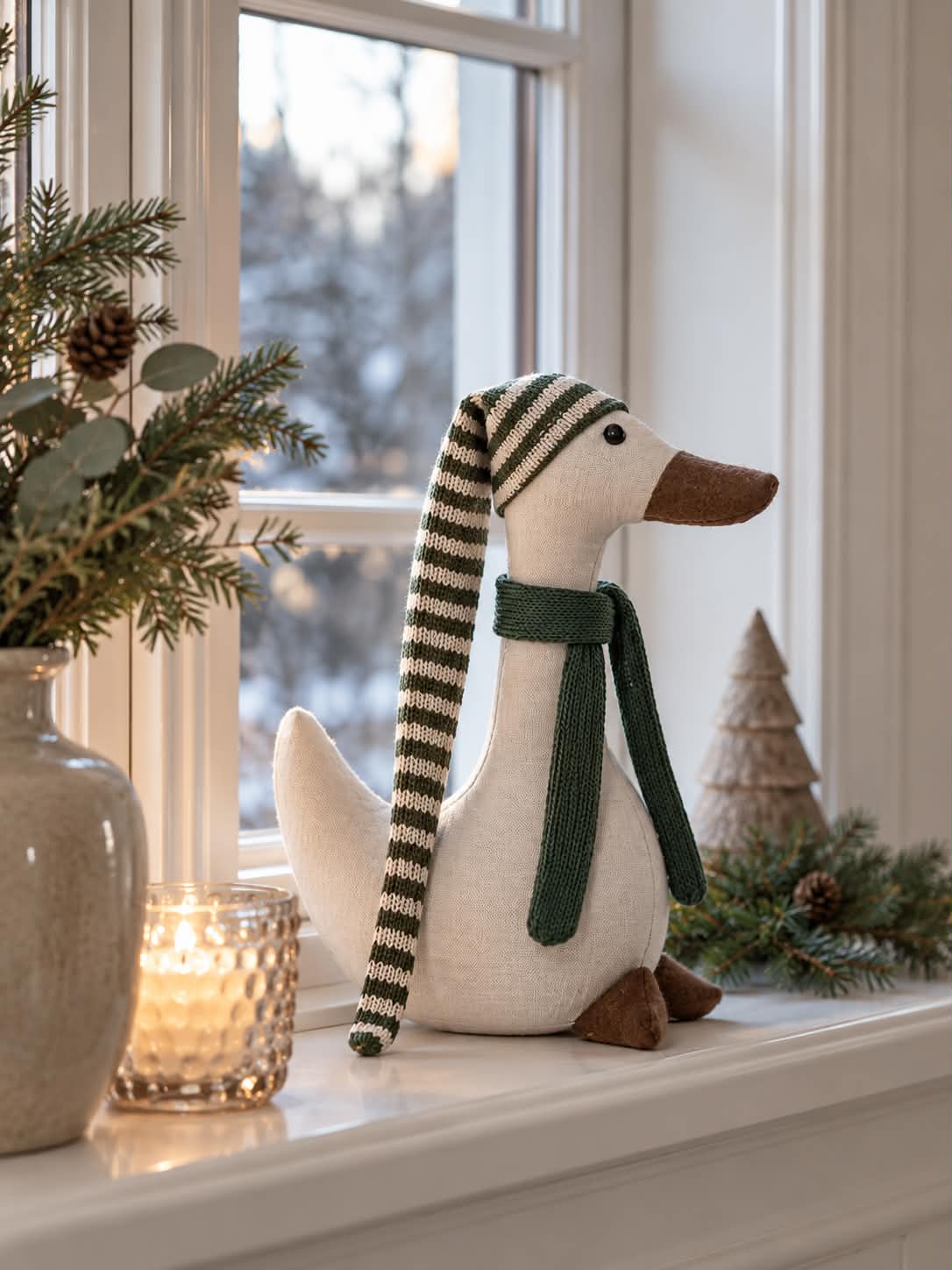 Juleand med grønn lue - Medium