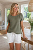 Bluse i linblanding – Military