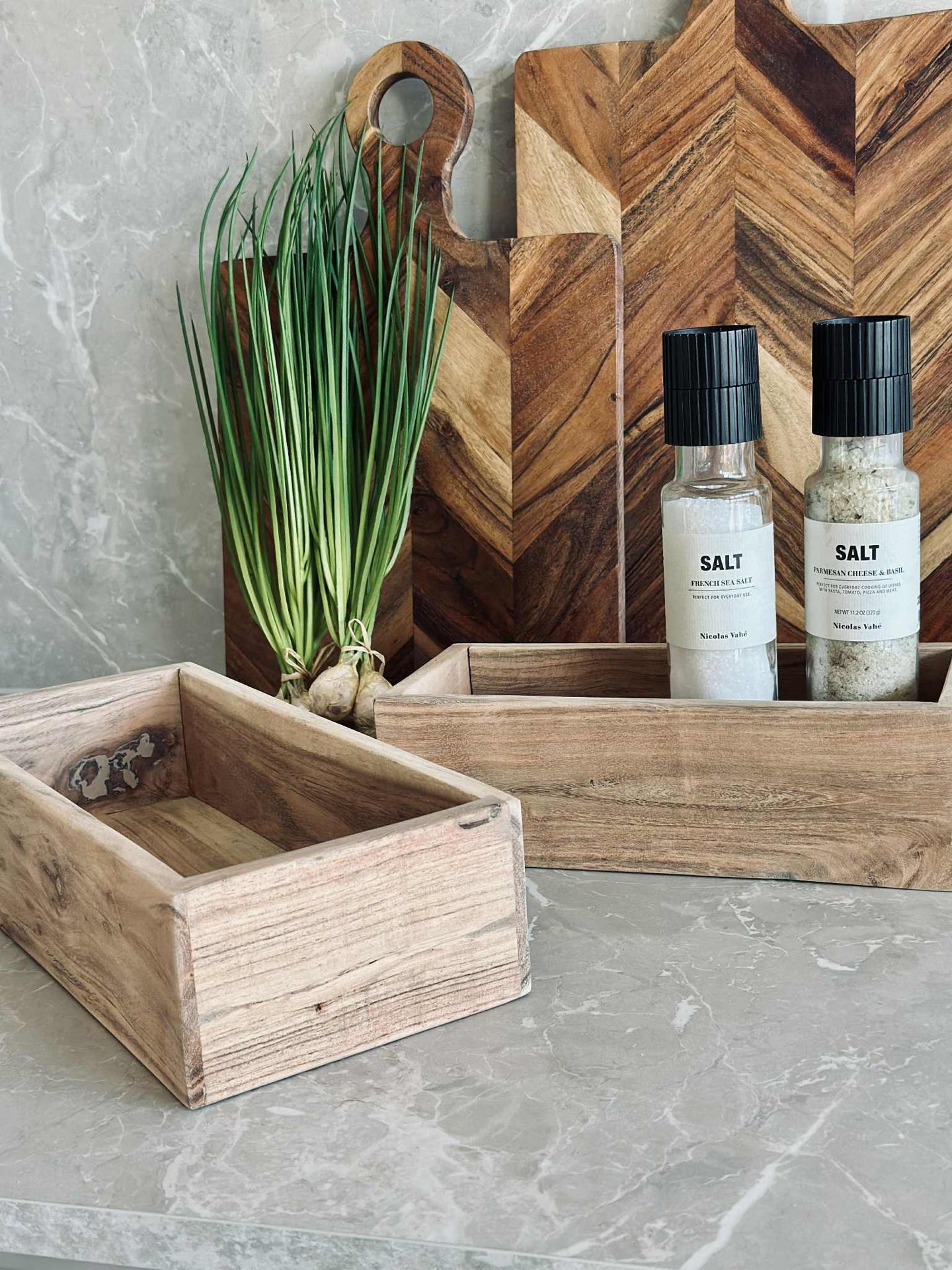 Oppbevaringskasser - Sett med 2 stk.