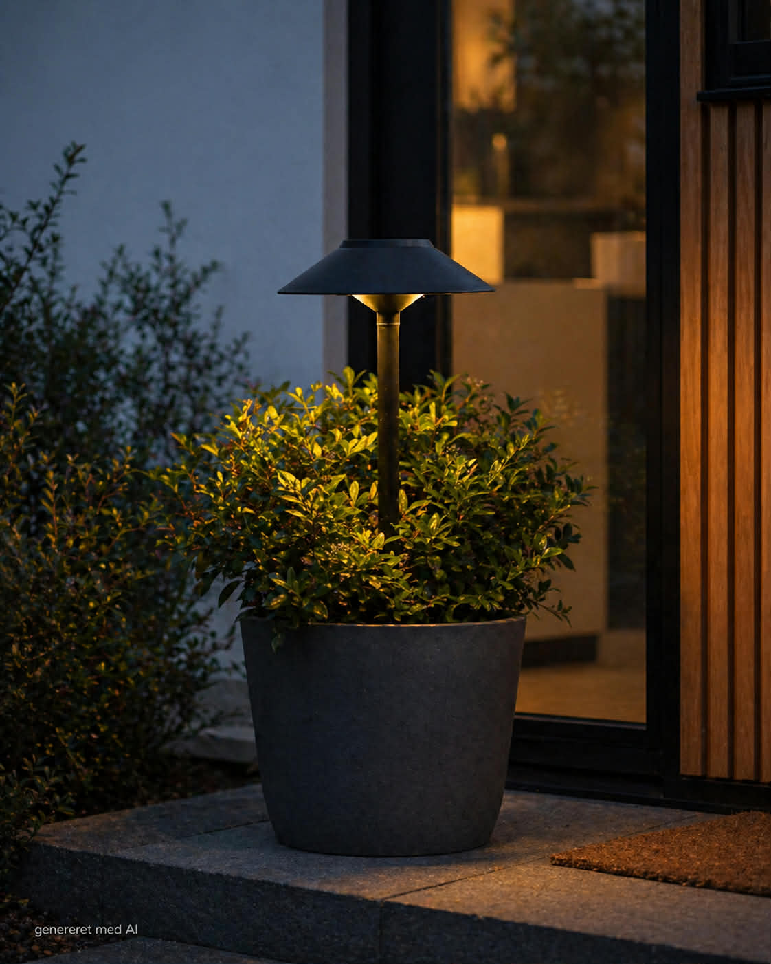 Hagelampe m. solceller – Sett med 2 stk