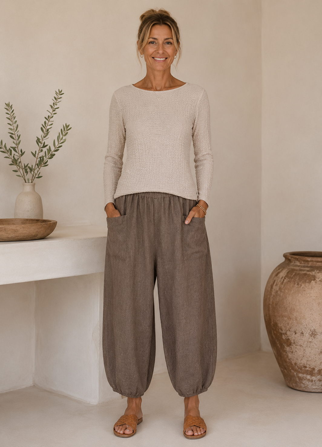 Bluse Vionne beige
