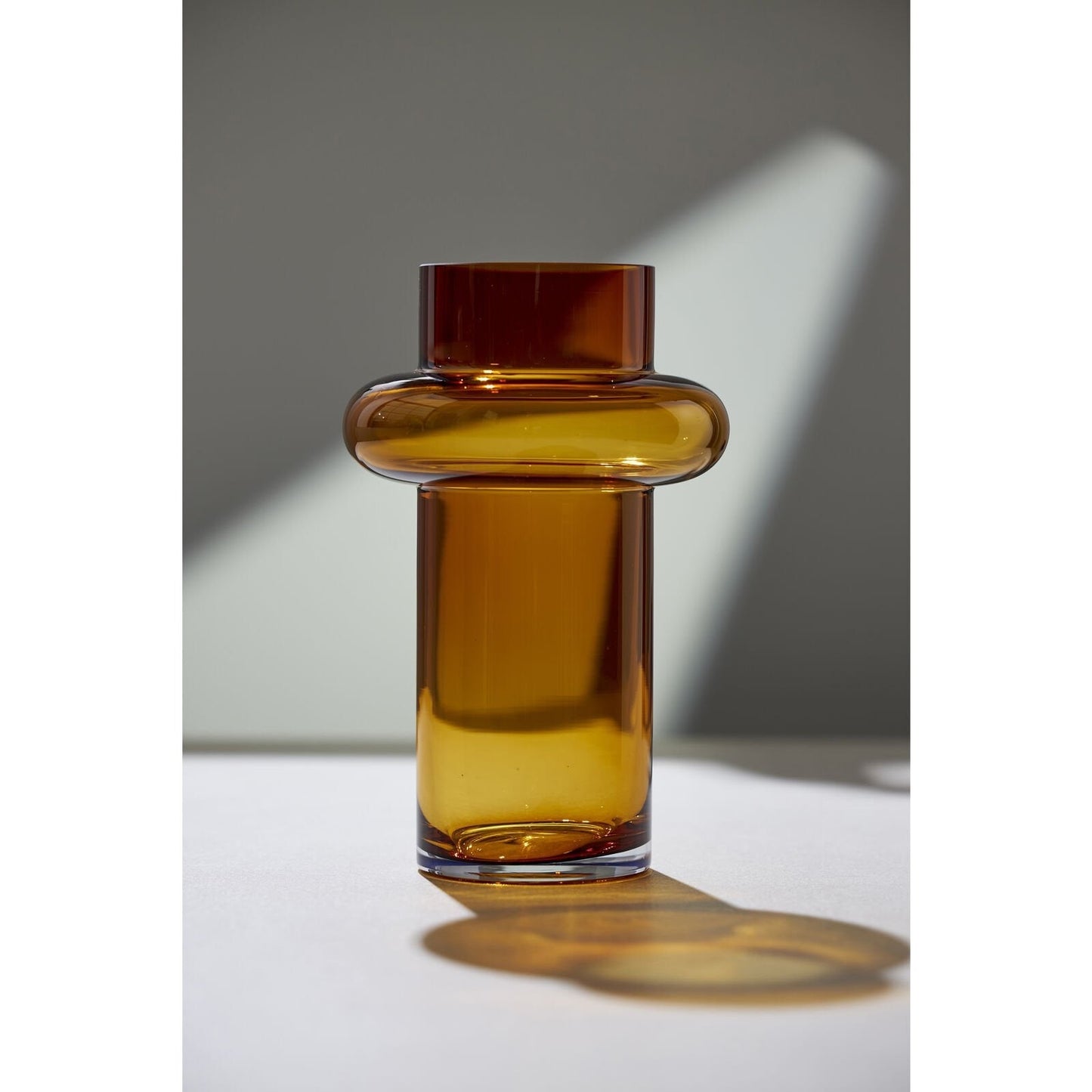 Vase i munnblåst glass - Lyngby amber